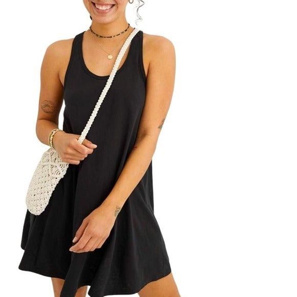 aerie Dresses & Skirts - Aerie Easy Knit Dress Racerback Size BLACK GRAY XXL